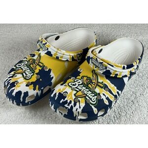 Crocs Savannah Bananas Classic Clog 210643 Yellow Blue White M10 W12 ***EUC***